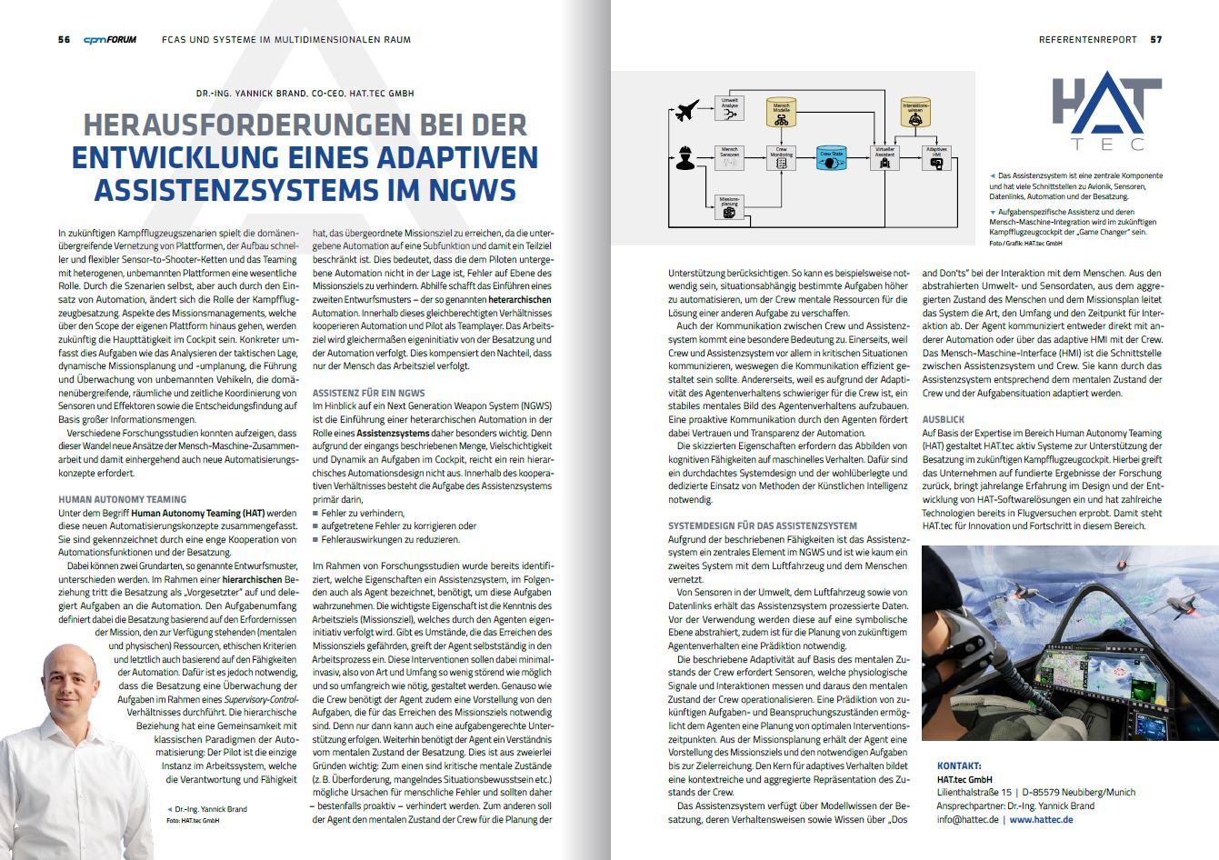 cpmFORUM FCAS 2023 HATtec article screenshot